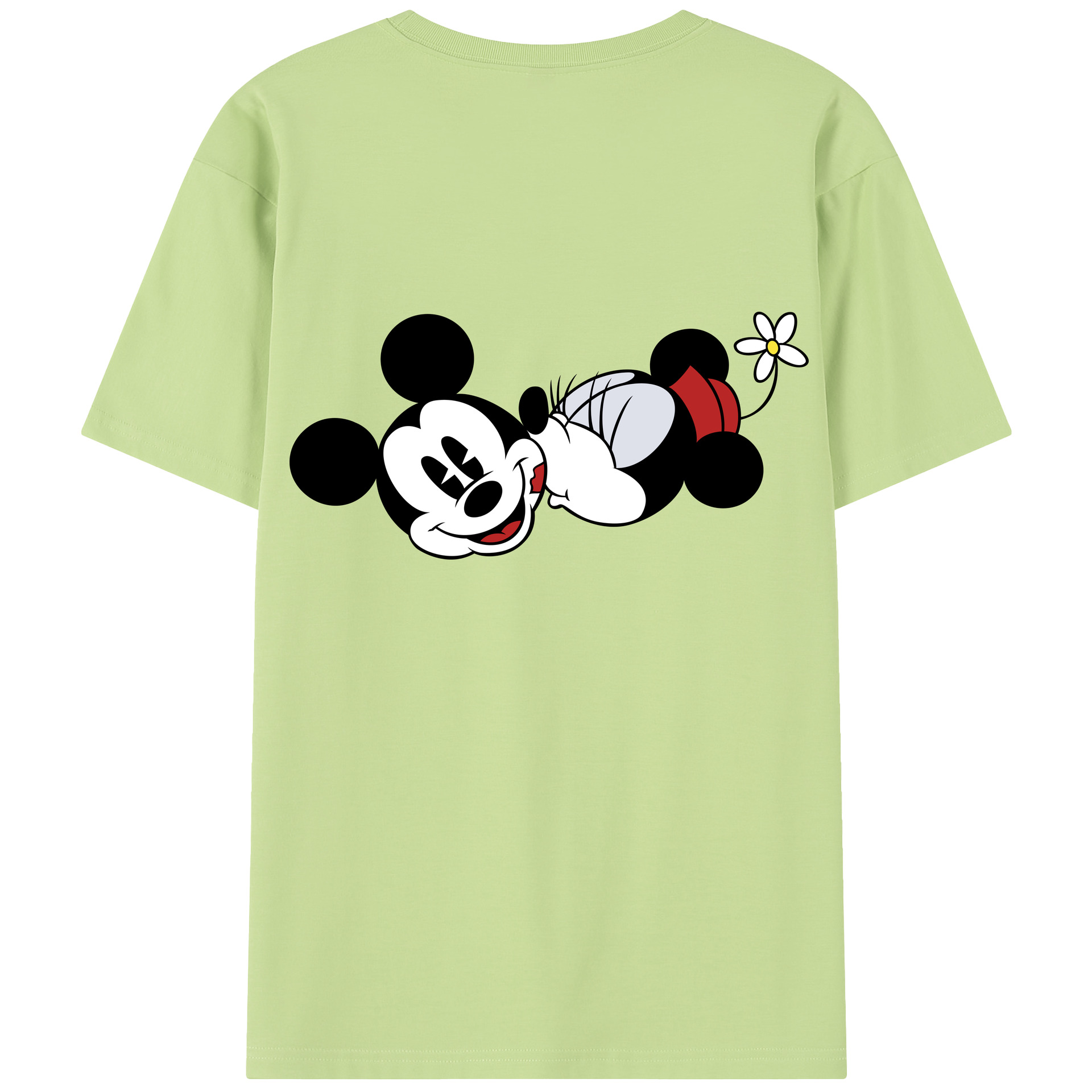 （画像用） ミッキーマウス Mickey Mouse 綿100％半袖Tシャツ（背面プリント）